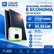 Kit energia solar 10,35 KWp - 220V - 18X Painéis 575W