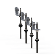 Suporte fixador Fibro/Metal  M10 250MM 4 Pç