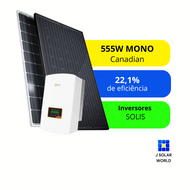 Kit energia solar 4,44 KWp - 220V - 8 X Painéis 555W